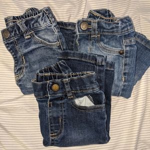 Lot of 3 Baby Boy Jeans